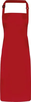 Produktbild von Premier - Herren/Damen Unisex Schürze, mit Latz RW7203 (Einheitsgröße) (Rot)
