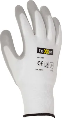 Produktbild von texxor 2420 – Nylon-Strickhandschuh mit Nitrilbeschichtung (Kat. II) , Größe 9 (L)