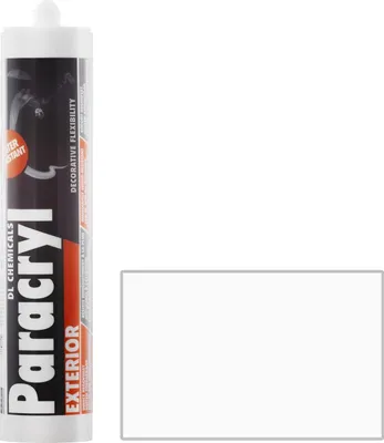 Produktbild von 10, PARACRYL weiß, Profi- Acryldichtstoff in Handwerkerqualität, Maleracryl, geruchsarmes, alterungsbeständiges, überstreichbares Maleracryl für Innen- und Außenbereich, 310 ml, weiß
