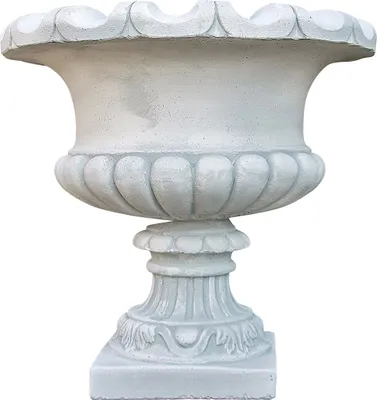 Produktbild von Amphore zum Bepflanzen aus Steinguss für ihren Garten Frostfest Witterungsbeständig und Neu 55cm Höhe, 6327