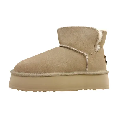 Produktbild von OOG  Damenschuhe Stiefel Beige Freizeit, Schuhgröße:37 EU