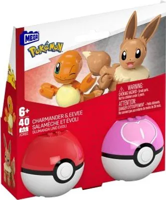 Image de MEGA Pokemon Pokeball Eevee+Charmander JCR81 /3