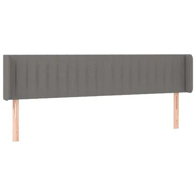 Produktbild von vidaXL Kopfteil mit Ohren Dunkelgrau 203x16x78/88 cm Stoff