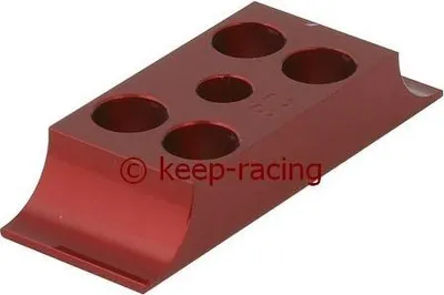 Produktbild von Klammer für Motorbock, Aluminium, 28/92mm, rot eloxiert