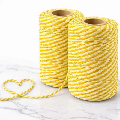 Küchengarn aus Baumwolle, 2 x 250 g, Bindegarn, Bastelschnur