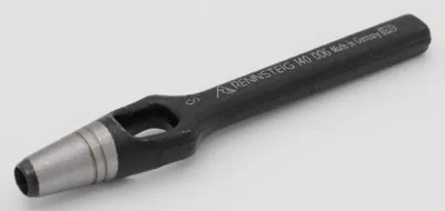 Produktbild von RENNSTEIG Henkellocheisen Locheisen Stanzeisen schwarz - 6 mm Werkzeugstahl