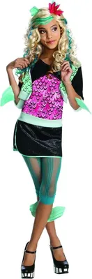 Produktbild von Original Lizenz Monster High Lagoona Blue Kostüm Monsterhigh Monsterkostüm Kinderkostüm für Kinder Gr. L, M, Größe:M