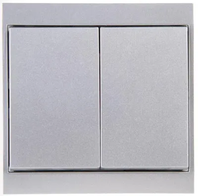 Produktbild von Kopp 620320081, Niveauschalter, Kunststoff, Glanz, Silber, IK00, 250 V