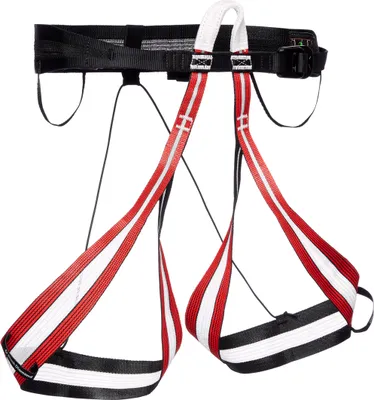 Klettergurt "Couloir Lt Harness" von Black Diamond in Rot und Schwarz; geeignet für Damen.