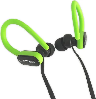 Image de Esperanza Écouteurs Avec Microphone Eh197Kg Noir/Vert
