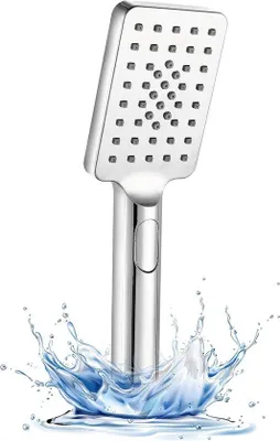 Productafbeelding van Verchroomde Anti-Kalk Douchekop – Universele Handdouche – Eenvoudig te Reinigen