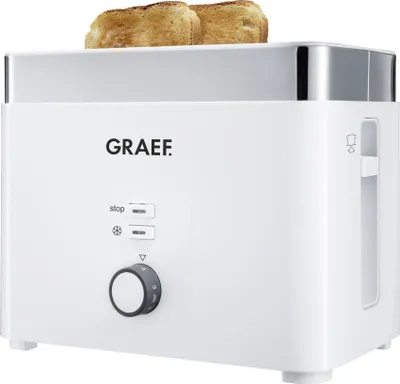 Produktbild von Graef TO 61, 2 Scheibe(n), Weiß, Kunststoff, -, Y, Drehregler, 1000 W