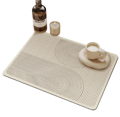 Productafbeelding van INF Technische afdruipmat, 40cm x 50cm, crèmekleurig, geschikt voor de keuken en koffiehoek