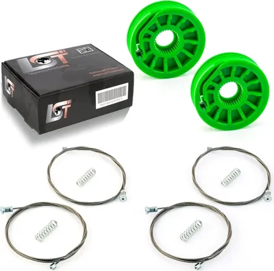 Produktbild von 2X Fensterheber Reparatursatz Seilzug Rolle Set Vorne L +R Für Peugeot 508
