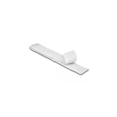 Produktbild von Delock Klettband selbstklebend mit Haft- und Flauschband L 10 m x B 20 mm weiß
