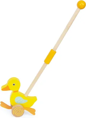 Immagine prodotto di Giocattolo a spinta in legno – Ideale per imparare a camminare – Giocattolo a tema animali – Giocattolo a spinta per bambini dai 1 anno in su