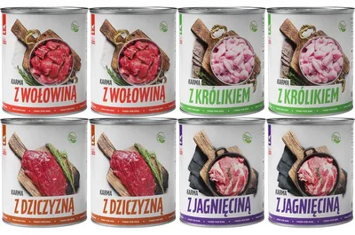 Produktbild von Tuftuf | Feuchtigkeitsspendendes Futter für Hunde - 8x800g - Mix Ausgeschmäckern - Nassfutter für Hunde