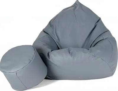 Obrázek produktu pro Sedací pytel pytel 125x95 cm + podnožník šedá