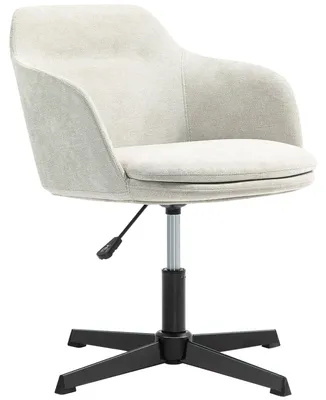 Immagine prodotto di Sedia da ufficio regolabile con seduta imbottita, rotelle e design confortevole, ideale per l'uso domestico