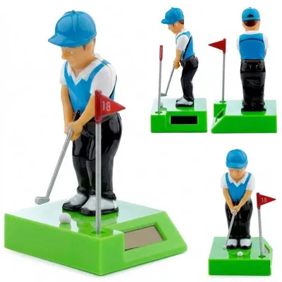 Image de Joueur de golf Solar Figurine à secouer