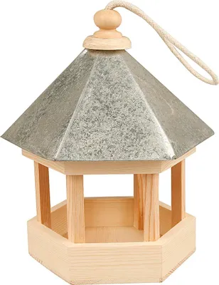 Produktbild von Creativ Company Vogelfutterhaus mit Zinkdach, Maße 22x18x16,5 cm, 1 Stück