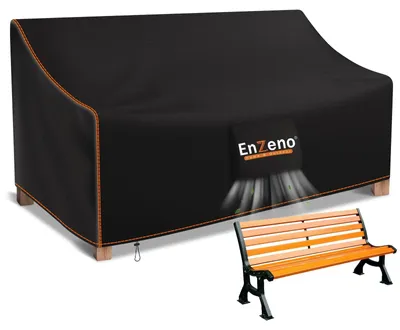 Produktbild von Gartenbankabdeckung Bankschutzhülle Sitzbankabdeckung - Wasserdicht - 134 x 65 cm - Grau - Für 2-Sitzer-Gartenbank