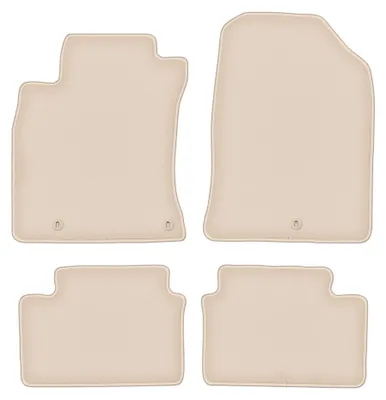 Productafbeelding van Velours automatten voor Kia ProCeed III vanaf 2018 (hatchback/stationwagen) – 4-delig, beige, op maat – Wielganizator FORTUNA