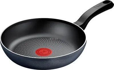 Image de Tefal So'Light H0560342, Poêle ronde polyvalente, Noir, Titane, Aluminium, Indicateur de température