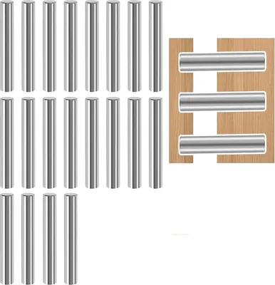 Produktbild von Zylinderstifte Ø 6 x 40 mm, Bodenträgerstifte, Regalstützstifte, Regalstifte, zylindrische Regalhalterungen, Möbeltruhe für Regale, Schränke, 20 Stück