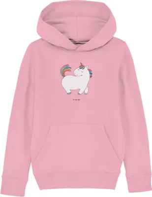 Produktbild von Mr. & Mrs. Panda Kinderpullover Einhorn Stolzieren 5-6 Jahre (110/116) - Baumwolle Pink - Geschenk, Hoody, Hoodie, Pullover, Einhörner, Unicorn, Kapuzenpullover, Reiter