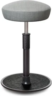 Produktbild von Sitz- Stehhocker Free Tall Hutsitz kvadrat Remix Hellgrau schwarz /schwarz.