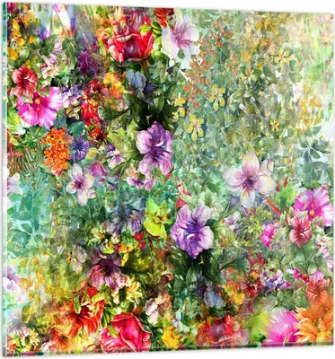 Produktbild von Bilder auf glas - blume sommer natur - 40x40cm - Glasbilder - Wandbilder - Kunstdruck - zum Aufhängen bereit - Wanddekoration aus Glas - Glas Bilder - Wandbild auf Glas - Einteilig - GAC40x40-3842