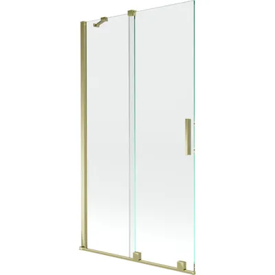 Obrázok produktu pre Mexen Velar vaňová zástena dvojkrídlová Posuvný 100 x 150 cm, Priehľadné, zlatý - 896-100-000-01-50