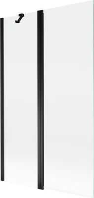 Produktbild von Mexen Mist Duschabtrennung 2-flügelig 110 x 150 cm, transparent, schwarz - 8A9-110-011-70-00