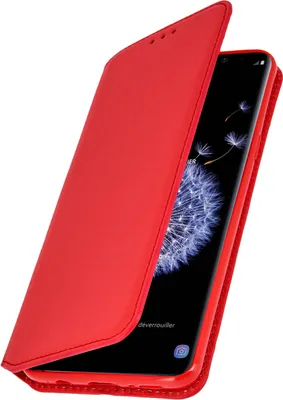 Produktbild von Avizar, Klappetui als Brieftasche für Samsung Galaxy S9, Rot
