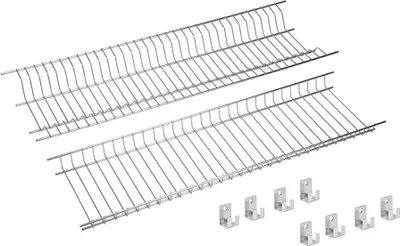 Produktbild von Sauvic Edelstahl Einbauset Für Geschirrtrockner 55 Cm Silber Silber One Size