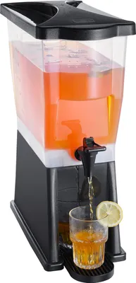 Immagine prodotto di SucceBuy distributore di bevande, 3 galloni, inserto per feste, plastica, supporto, coperchio per rubinetto, succo, tè, acqua, ristoranti, hotel