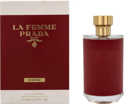 A product shot of a perfume bottle and its box.