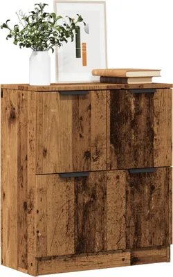 Zdjęcie produktu dla vidaXL Kredens o wyglądzie starego drewna 60x30x70 cm materiał drewnopochodny