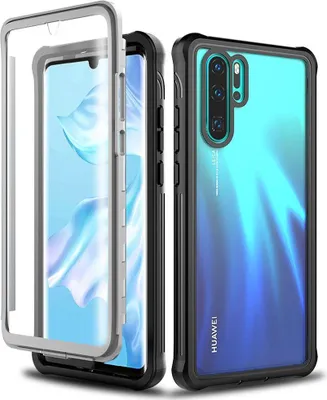 Produktbild von LaimTop Huawei P30 Pro Hülle, Hybrid Robust TPU Bumper Stoßfest Transparent Handyhülle 360 Grad Komplett Vollbildabdeckung Schutzhülle für Huawei P30 Pro