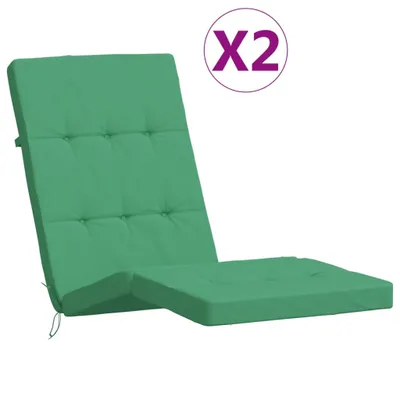 Produktbild von Liegestuhl-Auflagen 2 Stk. Grün Oxford-Gewebe