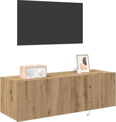 Produktbild von "im Sonderangebot"TV-Board - Fernsehtisch - TV-Tisch/TV-Wandschrank  Skandinavisch - CLORIS - Fernsehenschrank -Artisan-Eiche 100 x 35 x 31 cm Holzwerkstoff - NeuMöbel9948358