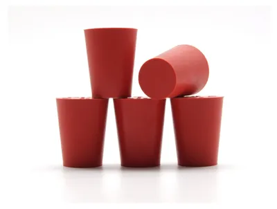 Produktbild von Gummistopfen 24/18mm x 5 Stk, Konischer Gummistopfen | Gummi Korken
