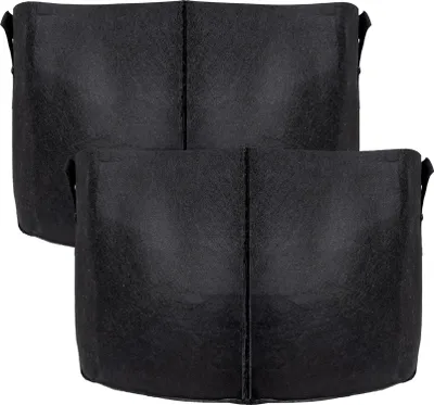 Immagine prodotto di Intirilife 2x sacco per piante in pile da 56 litri - 15 galloni - 50 x 30 cm - Fioriera in pile con maniglie per il trasporto per giardino, serra e molto altro. - Vaso per fioriere Borsa per fioriere