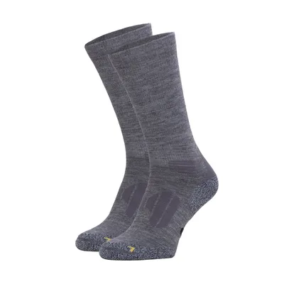 Produktbild von NOMAD® Anti-Zecken Wolle Wandersocken Crew 2er-Pack 43/46 Mittelgrau