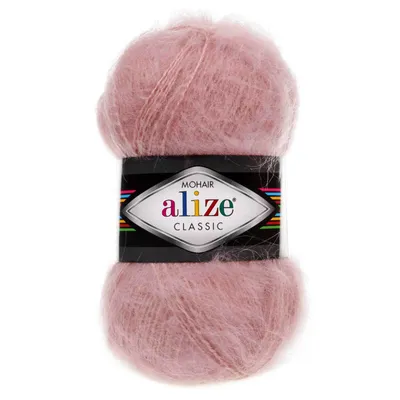 100g Strickgarn Alize Mohair Classic altrosa