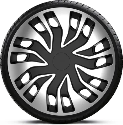Produktbild von Radkappen Radzierblenden SATZ (4Stück) 15 Zoll FAST VAN SILVER BLACK Z461187