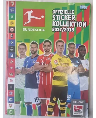 Obrázek produktu pro Topps Bundesliga 2017/2018 /S NÁLEPKAMI – Sběratelské samolepky – Album