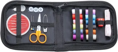Produktbild von CHPN - Nähset - Komplette Nähausrüstung - Nähset - Nähzubehör Nähgarn - Faden - Maßband - Spulen - Schere - Fingerhut Nahttrenner - Nähen - Sticken - Kleidungsreparatur