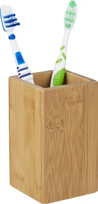 Produktbild von relaxdays bambusowy pojemnik na szczoteczki do zębów